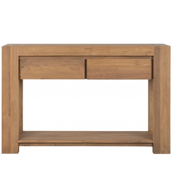 Consola entrada teca reciclada madera natural estilo boho 1