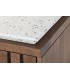 Aparador pequeño de acacia y terrazo estilo boho chic natural 5