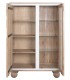 Armario alacena estilo boho de madera maciza de acacia natural 2