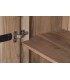 Armario alacena estilo boho de madera maciza de acacia natural 5