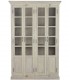Vitrina grande de madera, 4 puertas acristaladas, estilo colonial.1