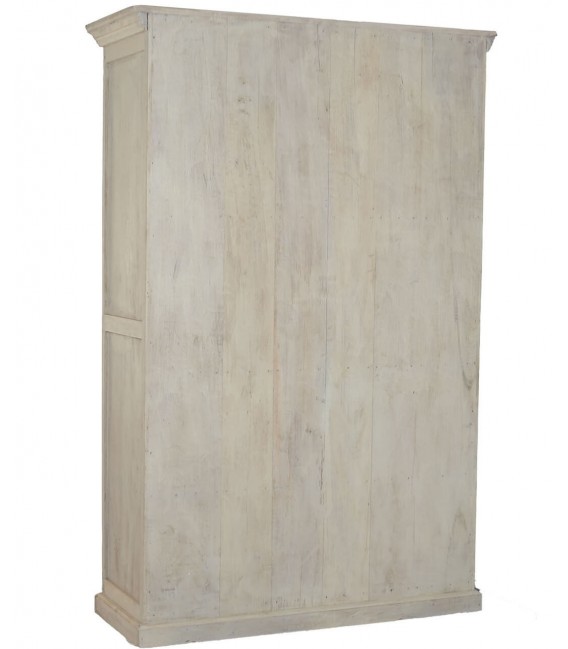 Vitrina grande de madera, 4 puertas acristaladas, estilo colonial.3