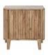 Mesita de noche de estilo boho en madera maciza natural de acacia 1