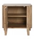 Mesita de noche de estilo boho en madera maciza natural de acacia 2