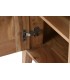 Mesita de noche de estilo boho en madera maciza natural de acacia 3