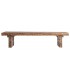 Mesa de centro rectangular de madera de teca maciza reciclada 1