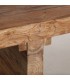 Mesa de centro rectangular de madera de teca maciza reciclada 4