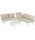 Set de sofás exterior con mesa de centro estilo contemporáneo