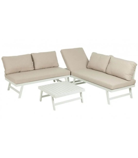 Set de sofás exterior con mesa de centro estilo contemporáneo