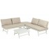 Set de sofás exterior con mesa de centro estilo contemporáneo 1