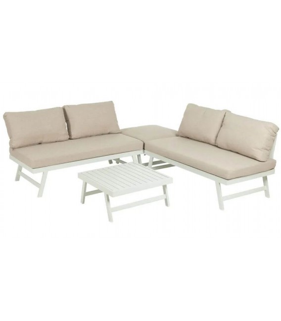 Set de sofás exterior con mesa de centro estilo contemporáneo 1