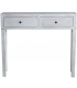 Consola de entrada estilo clásico pintada en madera blanca rozada 1