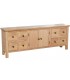 Mueble de TV madera paulownia maciza natural artesanal estilo boho