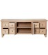 Mueble de TV madera paulownia maciza natural artesanal estilo boho 2