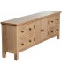 Mueble de TV madera paulownia maciza natural artesanal estilo boho 4