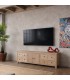 Mueble de TV madera paulownia maciza natural artesanal estilo boho mdmhogar