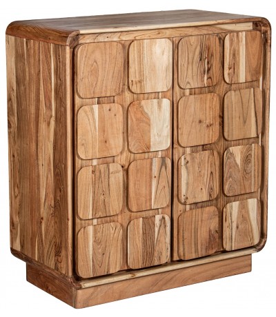 Taquillón estilo boho en madera natural de mango maciza artesanal