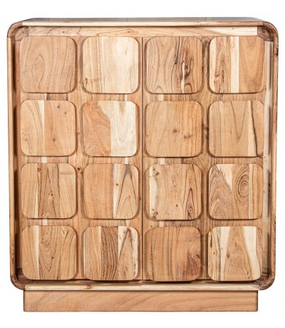 Taquillón estilo boho en madera natural de mango maciza artesanal 1