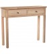 Consola de entrada estilo boho en madera maciza natural elegante