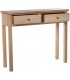 Consola de entrada estilo boho en madera maciza natural elegante 2