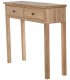 Consola de entrada estilo boho en madera maciza natural elegante 3