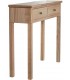 Consola de entrada estilo boho en madera maciza natural elegante 4