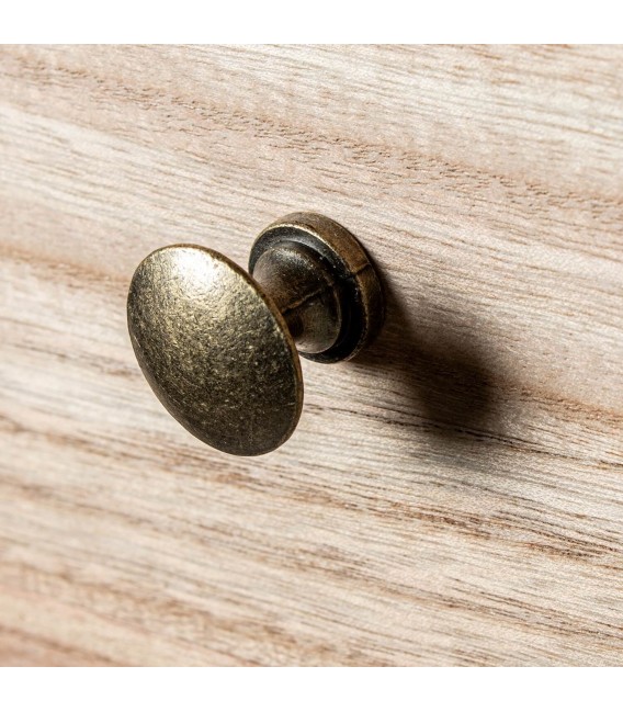 Consola de entrada estilo boho en madera maciza natural elegante 6