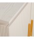 Mueble TV de madera crema de cuatro puertas estilo boho con dorado 7