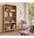 Estantería madera de pino natural estilo oriental chic Mdmhogar