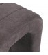 Banco pie cama gris oscuro tapizado pequeño contemporáneo 2