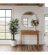Consola de entrada con dos cajones en madera natural estilo boho mdmhogar