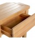 Consola de entrada con dos cajones en madera natural estilo boho 4