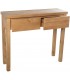 Consola de entrada con dos cajones en madera natural estilo boho 2