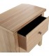 Mesita de noche con dos cajones de madera natural estilo boho 3
