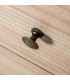 Mesita de noche con dos cajones de madera natural estilo boho 6