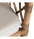 Sillón comedor estilo ibicenco en ratán natural y en aluminio 7