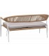 Set de exterior de madera sofá sillones y mesa de estilo ibicenco 2