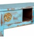 Consola oriental de madera de mango azul envejecido tres cajones 3