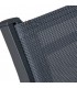 Sillón de comedor aluminio negro textileno estilo industrial 4