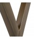 Consola metal oro viejo con tapa roble estilo contemporáneo 4