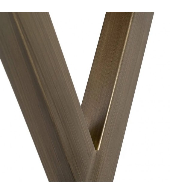 Consola metal oro viejo con tapa roble estilo contemporáneo 4