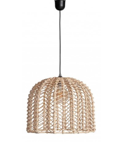 Lámpara de techo de ratán natural trenzado estilo boho