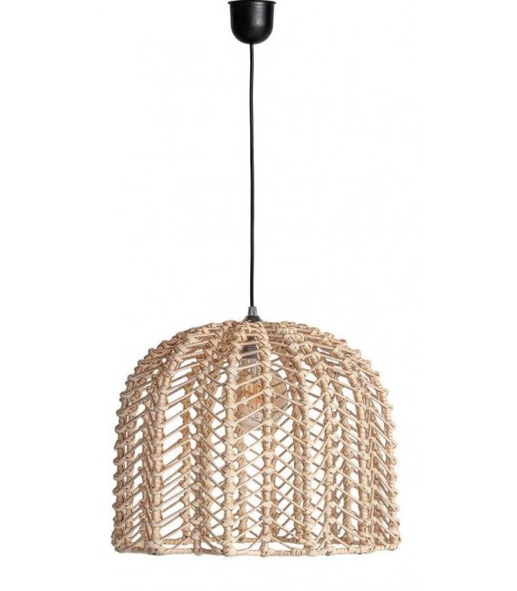 Lámpara de techo de ratán natural trenzado estilo boho