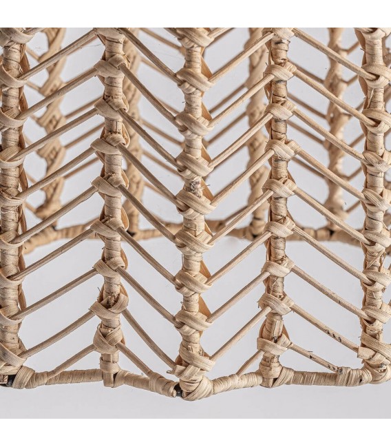 Lámpara de techo de ratán natural trenzado estilo boho2