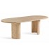 Mesa de comedor muy grande travertino natural acabado poro