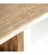 Mesa de comedor muy grande travertino natural acabado poro 3