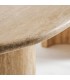 Mesa de comedor muy grande travertino natural acabado poro 2