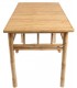 Mesa comedor rectangular de bambú natural estilo étnico 1