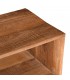 Consola de entrada de madera maciza de acacia y metal negro 2
