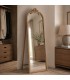 Espejo vestidor de pie en madera maciza tallada natural Mdmhogar